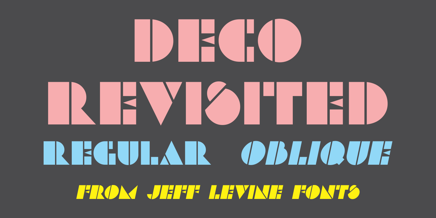 Deco Revisited JNL Font